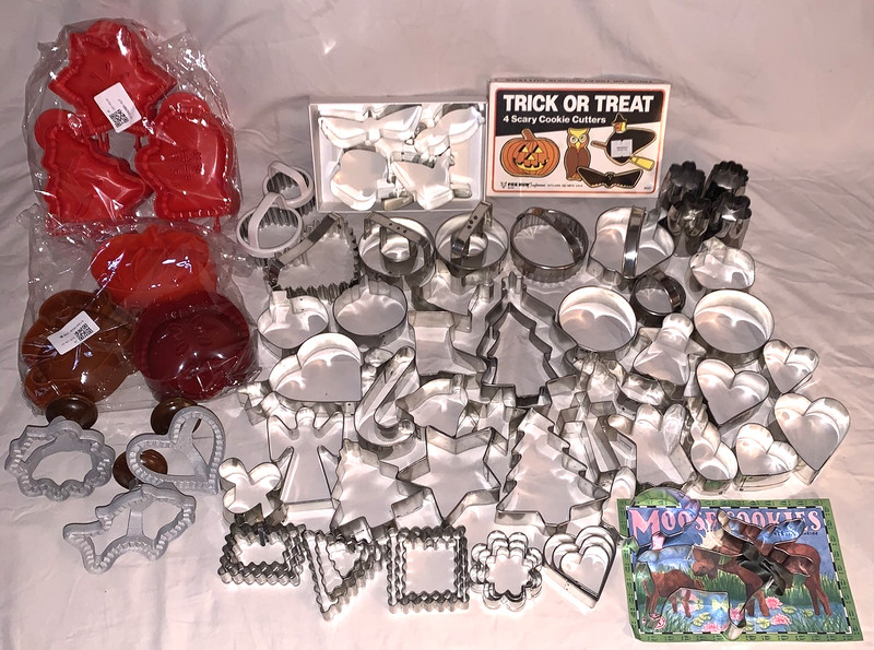 Great Big Lot Cookie Cutters Many Many Designs