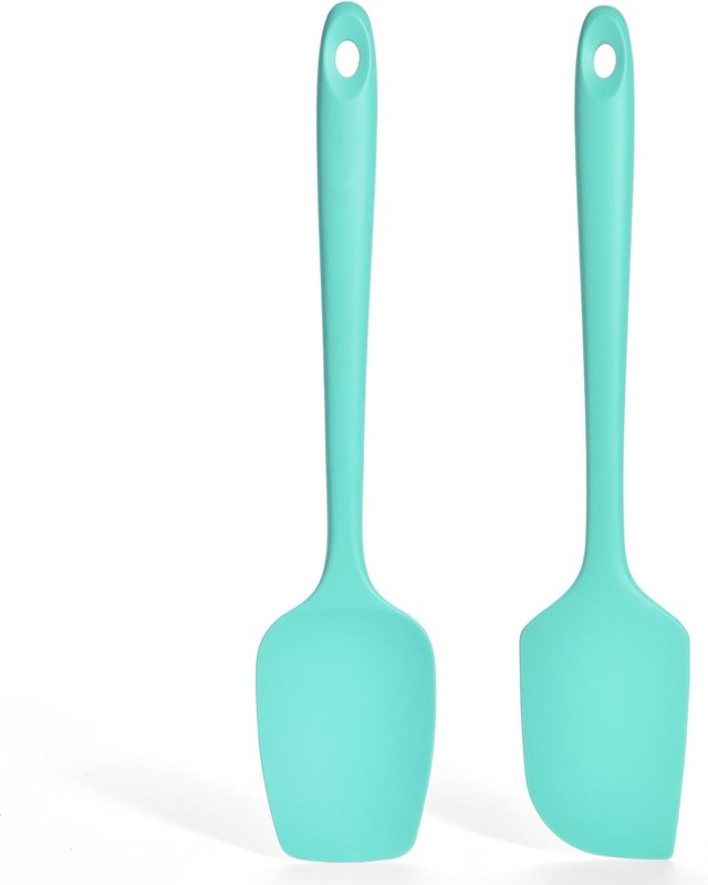 2 Pieces Silicone Spatula Set: 600ºF Heat Resistant
