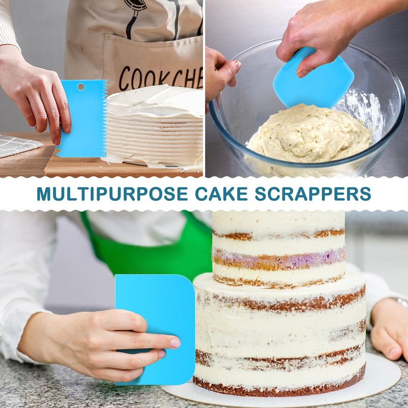E-far Piping Bags and Tips Set, Cake Decorating Kit Baking Stainless Steel gallery