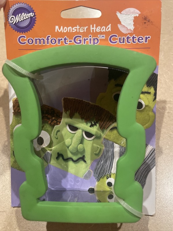 Wilton Frankenstein Monster Head Comfort Grip Cookie Cutter Large Halloween New