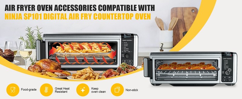 154PCs Paper Liners Compatible with Ninja SP101 Digital Air Fry Countertop Oven gallery
