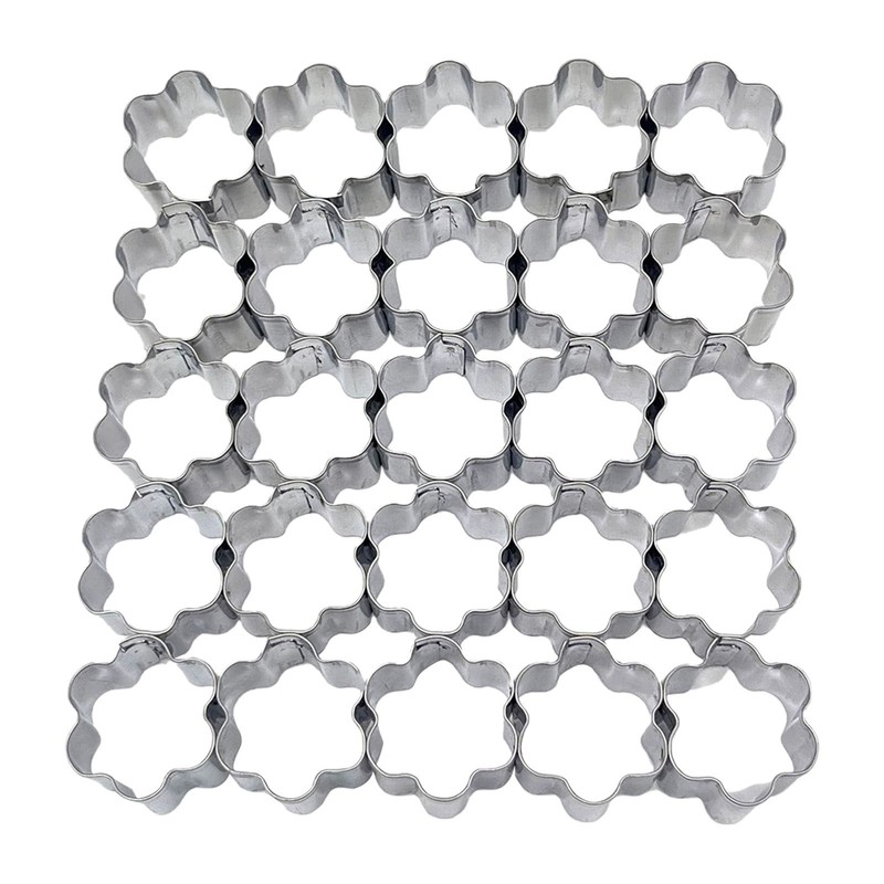 1.4" Small Flower Cutter Set – 15 Cavities for Baking, Fondant & Clay ﻿ gallery