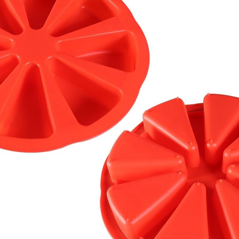 Silicone DIY Baking Molds Large 8 Cavity Silicone Scone Pan/Cakes Slices Mold gallery