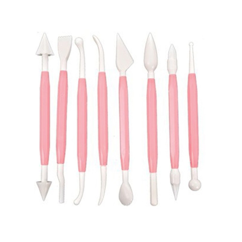 8 Pcs Double Ended Cake Decorating Tools Kit Modelling Sugarcraft Sculpting