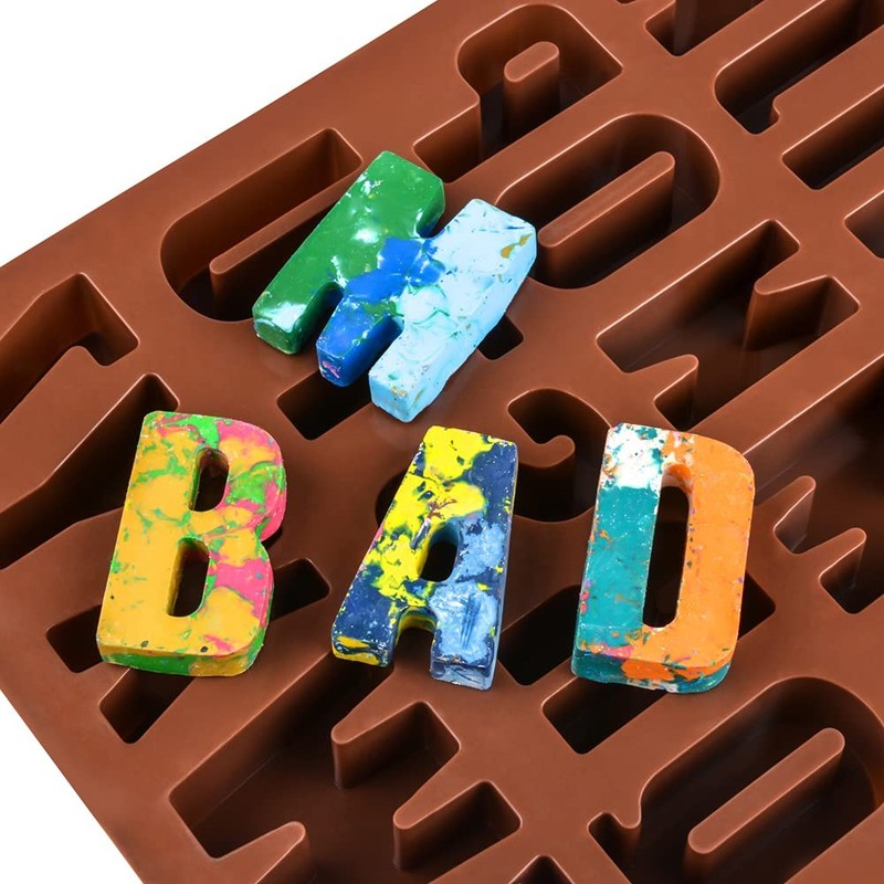 26-Cavity Silicone Alphabet Chocolate Letter Molds for Candy Cake Biscuit gallery