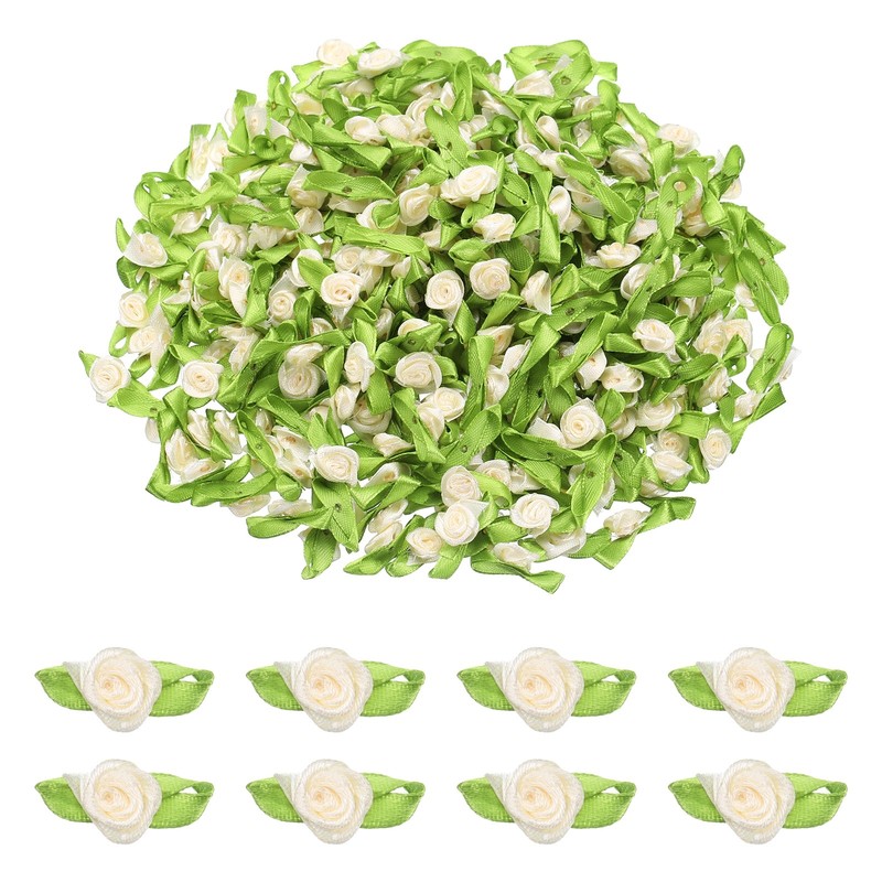 500 Pcs Mini Pink Ribbon Craft Flakes, 15mm/0.6″ Diam, Beige