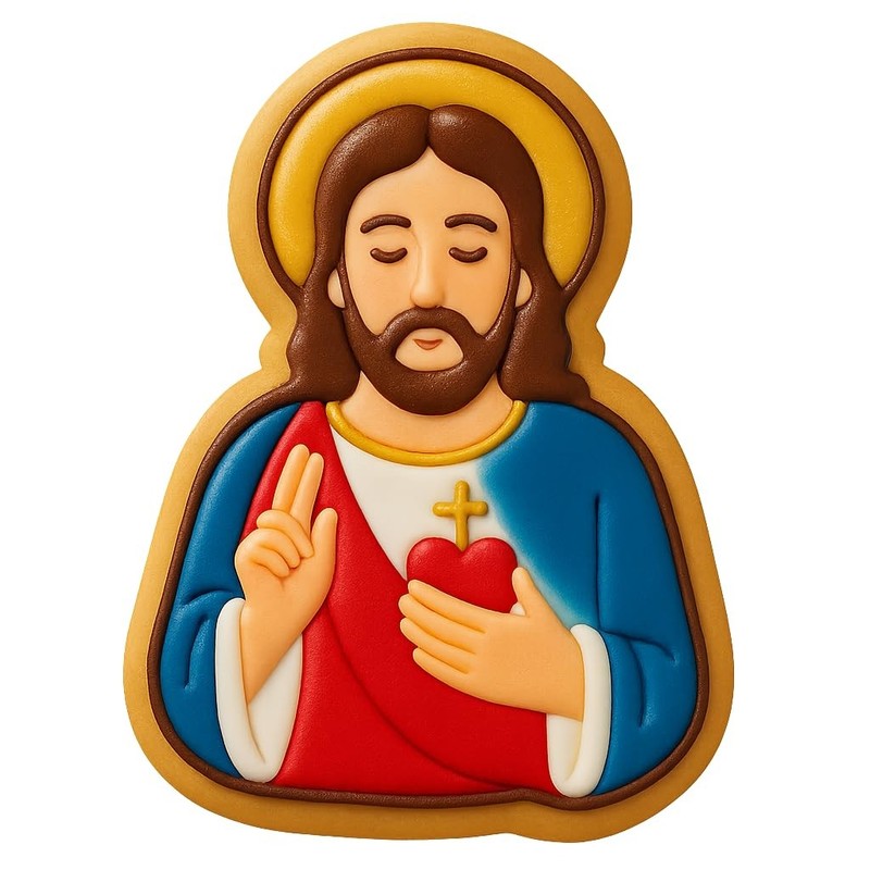 Divine Savior Jesus Cookie Cutter – 4×2.9″ Creative Baking Design Set