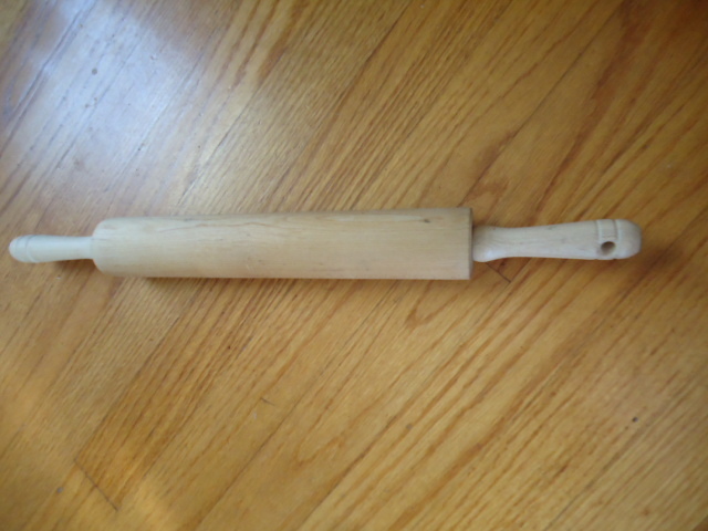 Small Wooden Rolling Pin Pastry Baking 1 2/4 Inches Diameter 18 Inches long