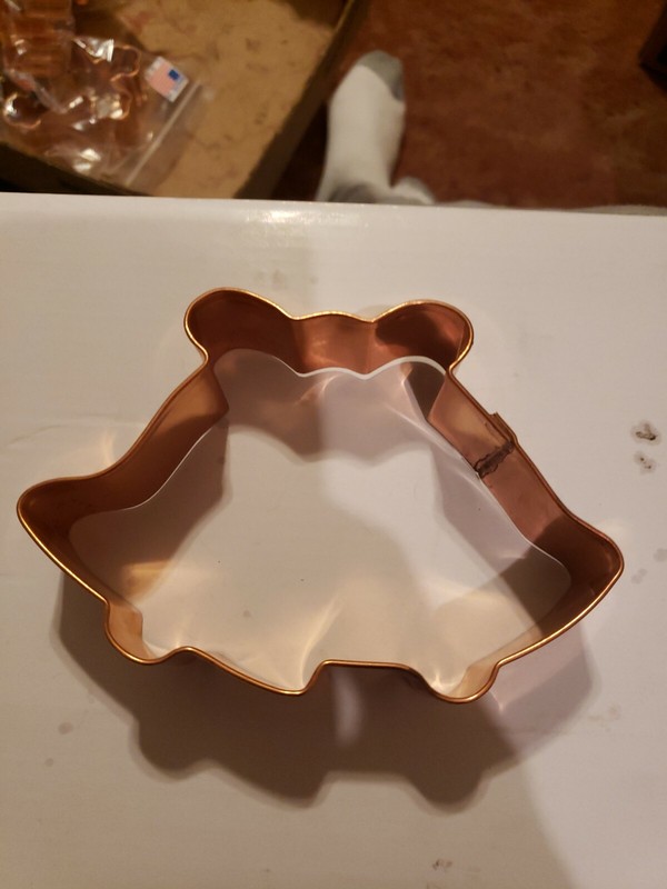 BRAMAN Heavy Copper Double Bells Christmas wedding Cookie Cutter