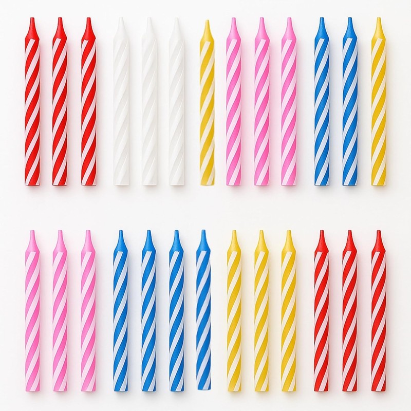 by Tugba Aydan - Birthday Candle - 144 Count Mix Color Birthday Candles for gallery