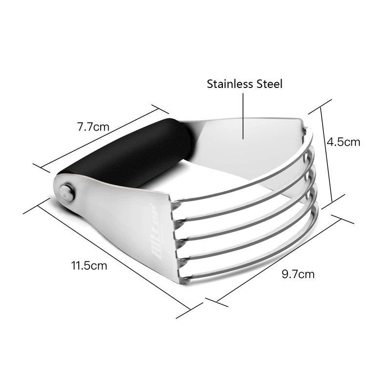ALLTOP Pastry Shortening Blender Cutter,Stainless Steel Dough Masher Black gallery