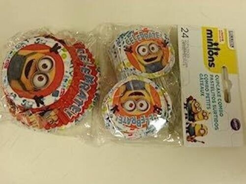 Despicable Me Minions Cupcake Combo liners picks- Birthday Party Wilton