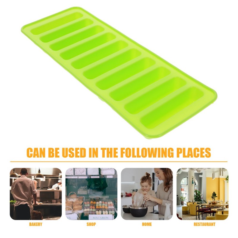 Silicone Gel Cake Mould Ice Cube Tray 10 Thumb Cake Fingers Mould (Green) gallery
