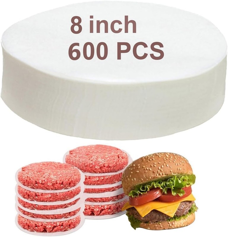 600Pcs 8 Inch Round Parchment Paper, Non-Sti Precut Baking Paper Circles