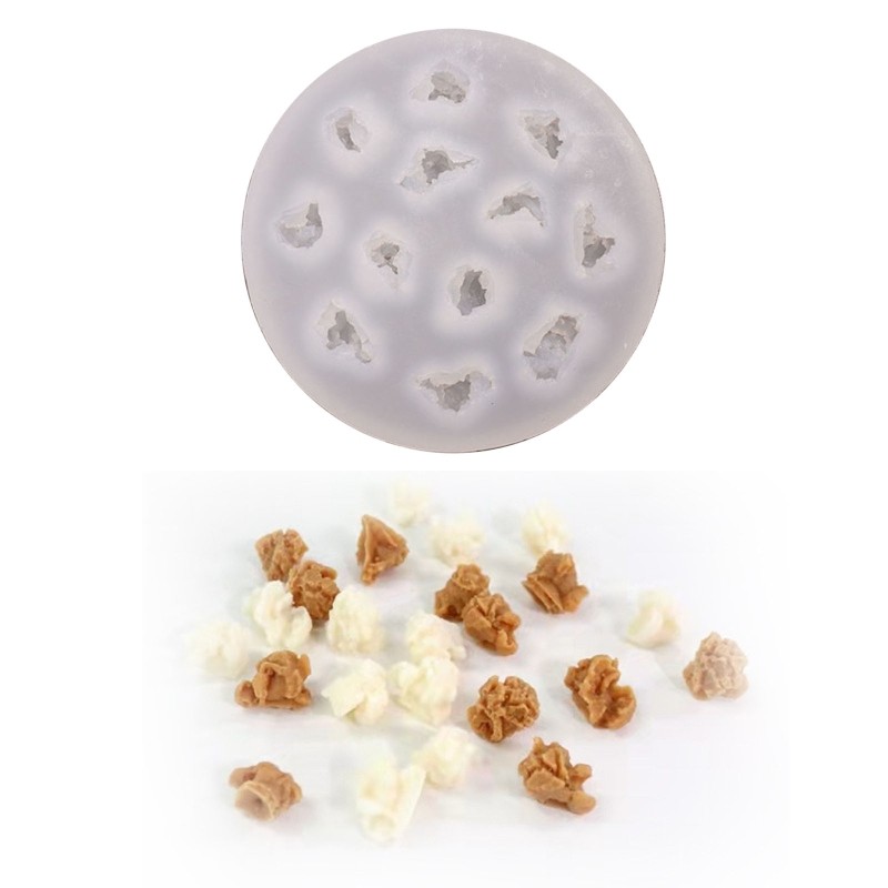 Different Popcorn Shaped Silicone Molds Set for Making Large Soap Bath gallery