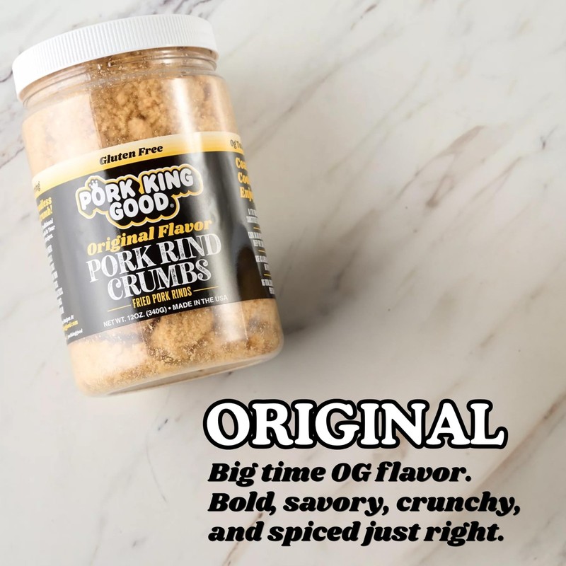 Pork King Good Low Carb Keto Diet Rind Breadcrumbs! 12 Ounce (Pack of 1) gallery