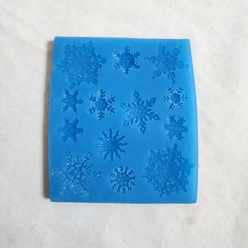 First Impressions Small Snowflakes Silicone Mold Cake Cupcake Fondant Gumpaste