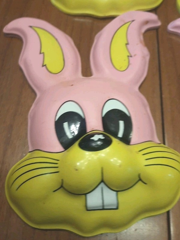 30+ Vintage 3D Bunny Rabbit Head Face Cake Cupcake Toppers Bakery, See Descript gallery