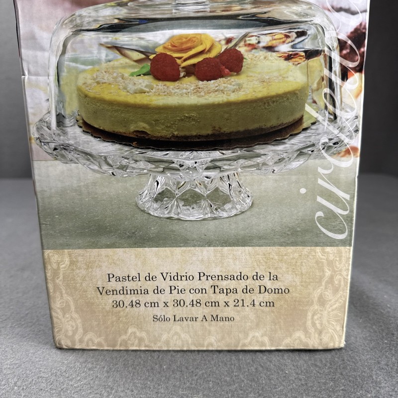 New Vintage 12" Pedestal Cake Stand & Dome Patisserie by Circleware Nouveau gallery