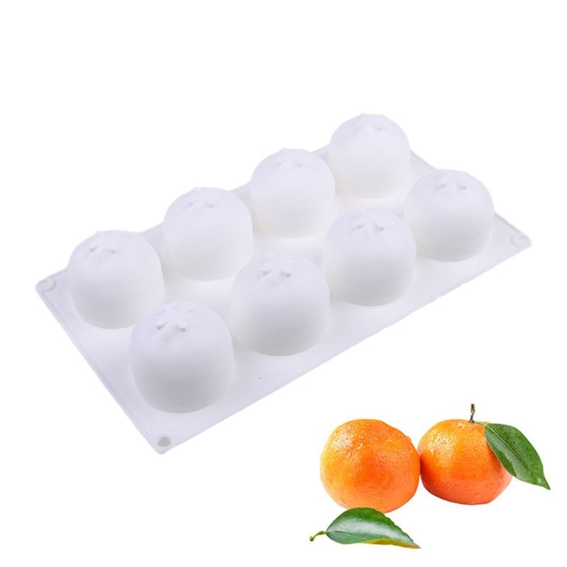 Cake Molds 8 Cups Non-stick Muffin Pan Baking Pan Quick Release Orange Shaped gallery