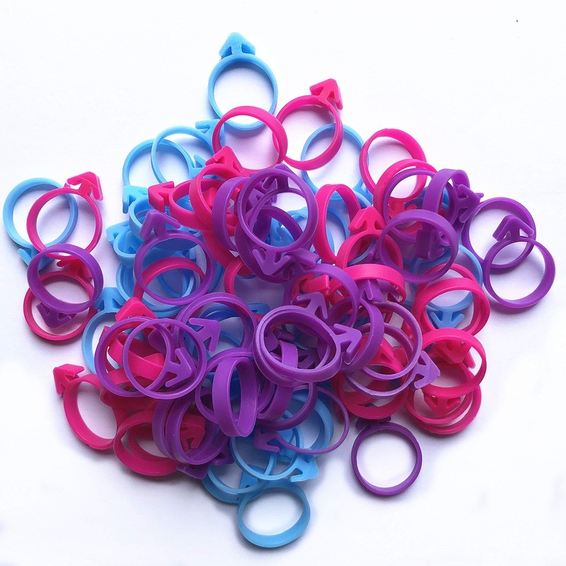 90 Pcs Pastry Bag Ties, Silicone Icing Reusable 90 pcs, 90pcs