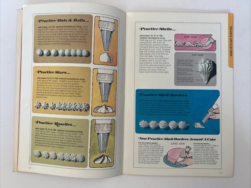 Basic Cake Decorating The Wilton Way Booklet 1975 Vintage Cake Instruction MCM gallery