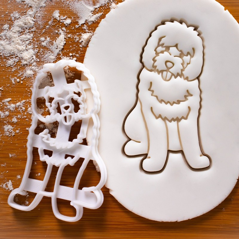 Goldendoodle Body Cookie Cutter – cute dog treats adoption rescue puppy birthday
