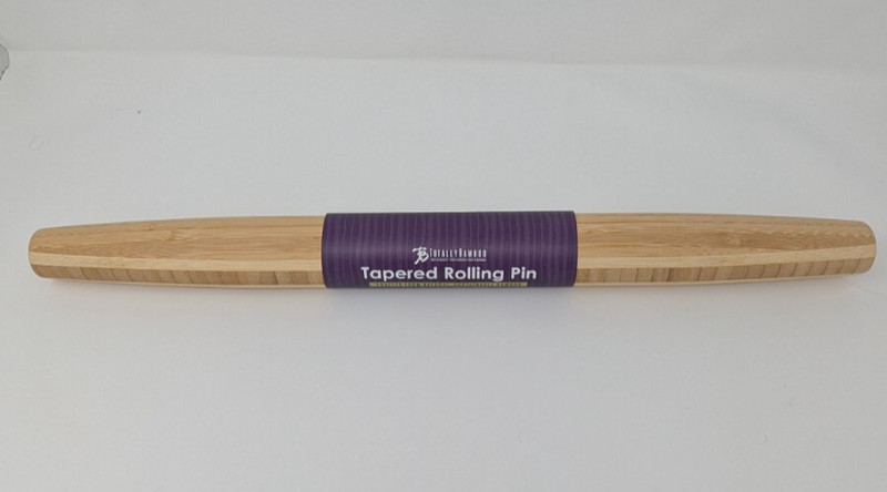 Totally Bamboo Large ROLLING PIN French Style Tapered Wood Inlay 20-1/2 x 1-3/4 gallery