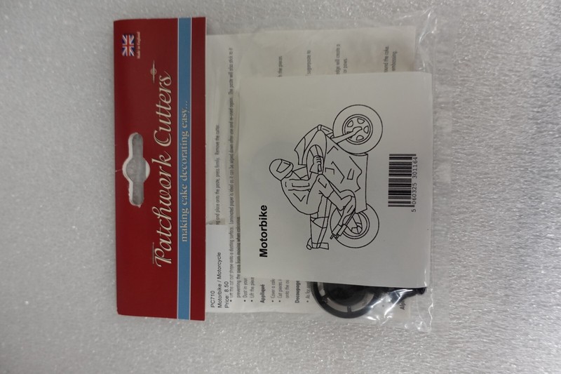 Patchwork Cutters Motorbike / Sugarcraft Cake Decorating / Motorcycle / NEW gallery