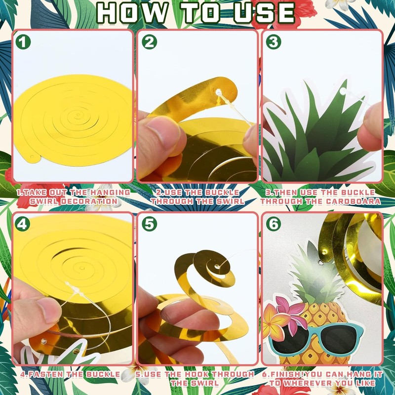 Hawaiian Luau Party Decorations Kit for Adults Colorful Tropical Decor Set gallery