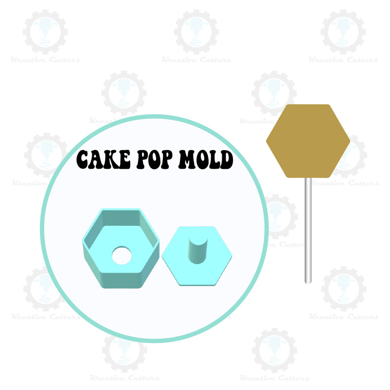 Hexagon Cake Pop Mold | Single or Multi-popper