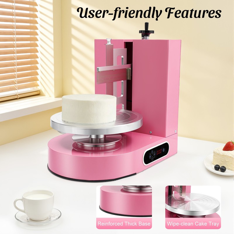 Adjustable Cake Cream Spreading Machine Cake Decorating Machine W/LCD Display gallery