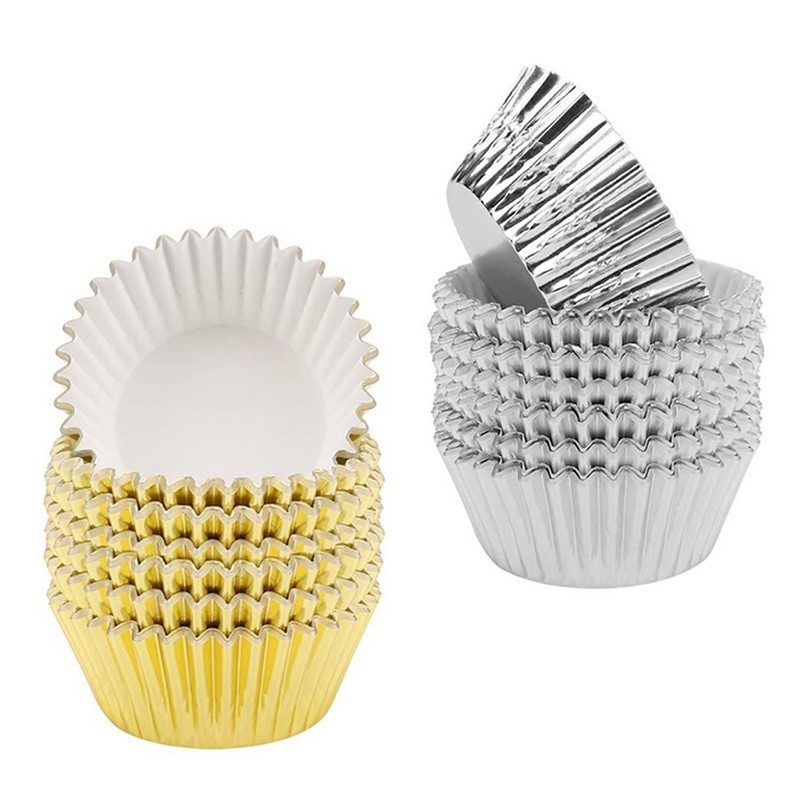 200Pcs Thicken Baking Cake Cups in Assorted Colors for Cupcake Wrappers