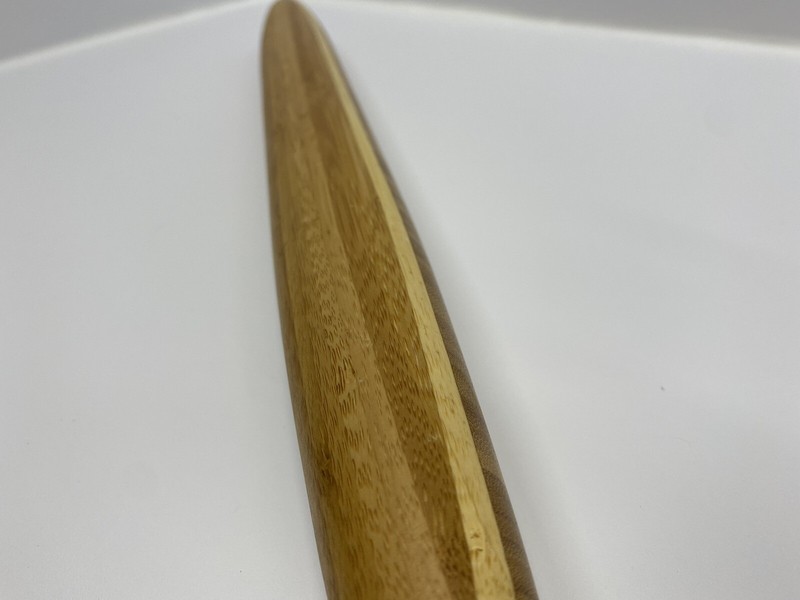 Wood Inlay Rolling Pin French Tapered Totally Bamboo Farmhouse Baker Kitchen gallery