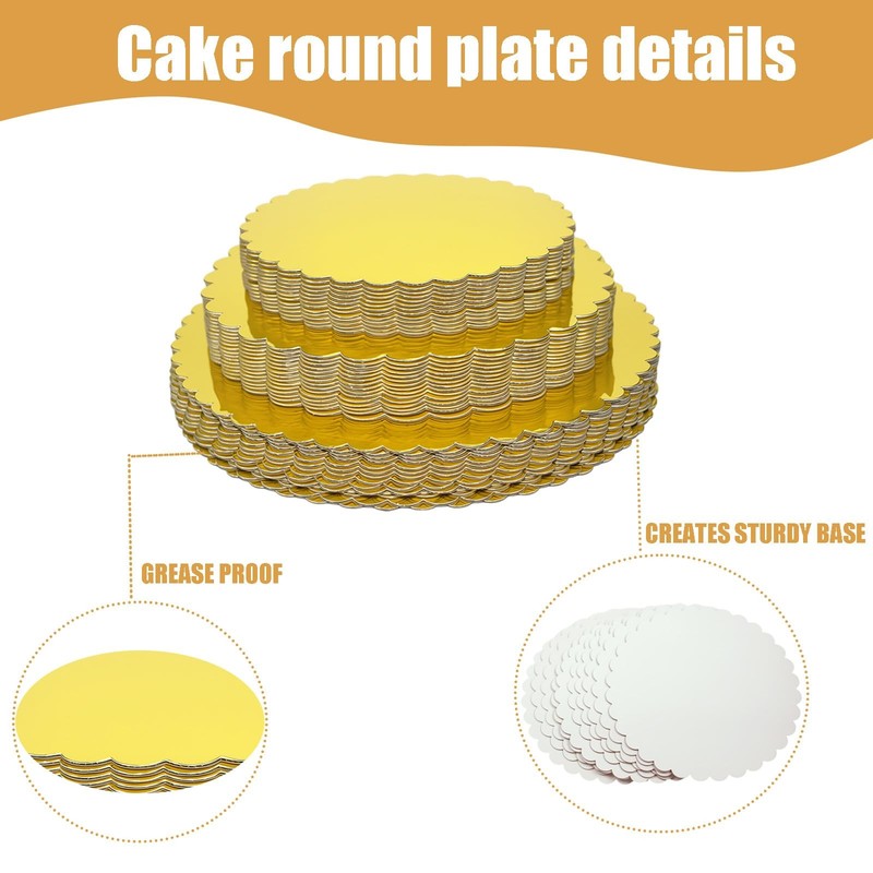 30Pcs Sturdy Cake Board Rounds cake base board 8 10 and 12-Inch Circle Cardbo... gallery