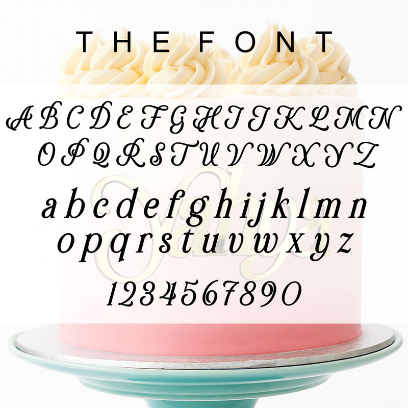 Personalised Name & Word Celebration Cake Name and word Charm Acrylic 3mm Thick gallery