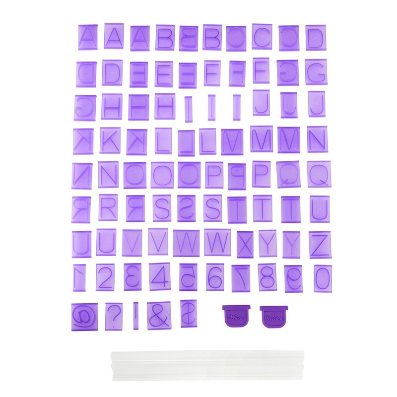 Wilton Cake Letter and Number 9.01 inches (W) x 1.58 (H), Purple/White
