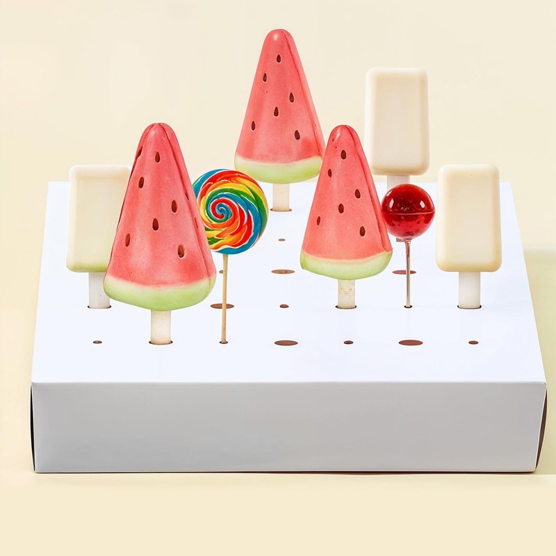 12 Pcs Portable Cake Pop Holder Boxes, Pop Boxes Packaging, Lollipop Display ... gallery