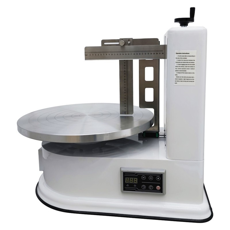 Electric Cake Spreading Coating Machine Cream Scraper Touch-tone Panel 4"-16" gallery