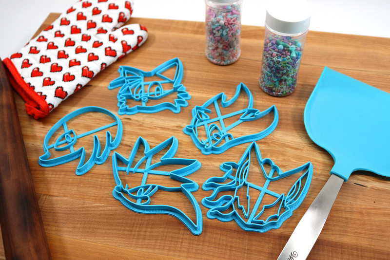 Sonic Characters Cutters- Shadow, Tails, Silver, Knuckles, Infinite gallery