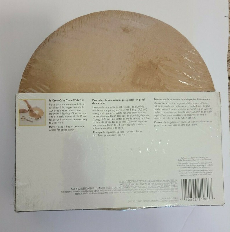 Wilton 20 cm (8-Inch) Cake Circles - 12 pack gallery