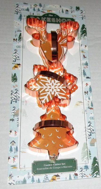 THE BAKESHOP By Masterclass 3 Pc. CHRISTMAS Cookie Cutter Set / Stainless Steel