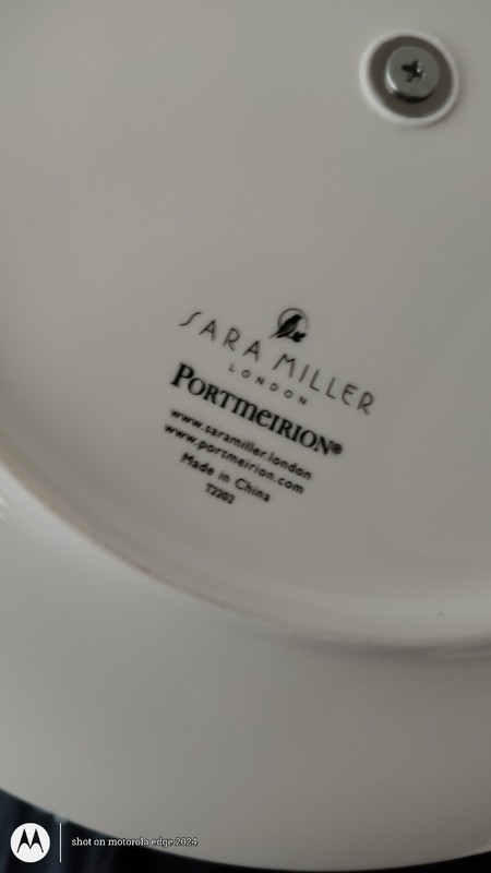 Portmeirion Sara Miller Chelsea 3 Tier Cake Stand - with Gold Detailing gallery