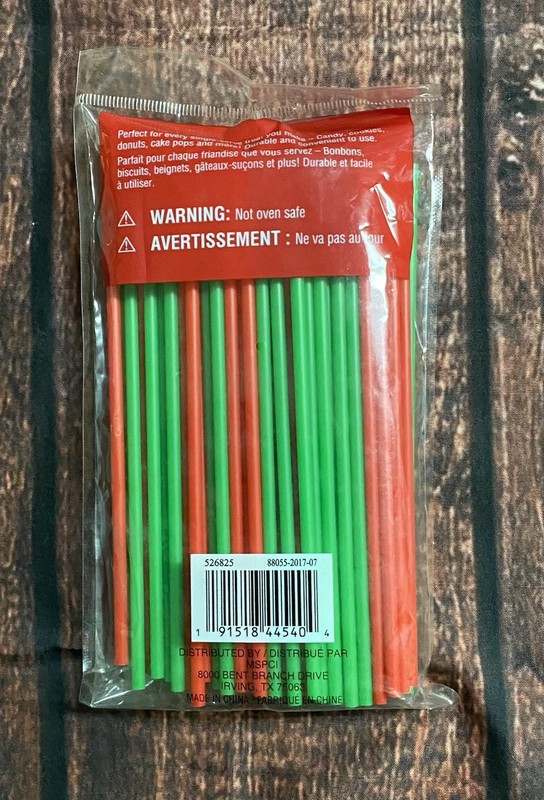 Celebrate It Plastic Christmas Cake Pop/Treat Sticks Red & Green 100 Ct. New gallery