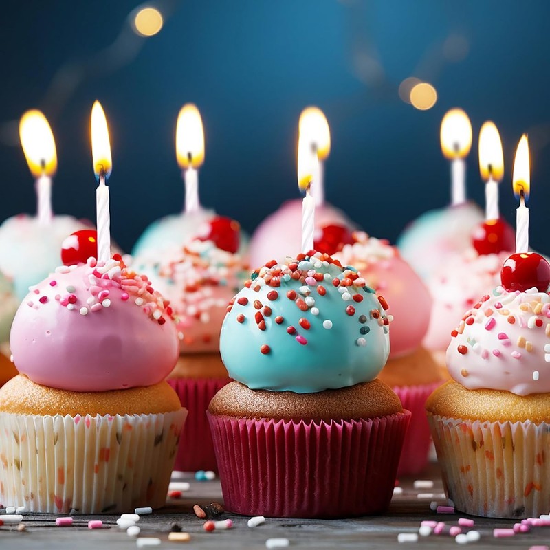288 Pcs Birthday Candles Bulk Spiral Cake Candles for Celebrating Birthday Cake gallery