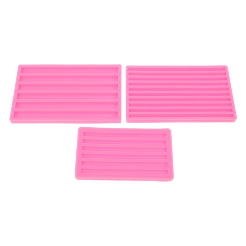 3 Pcs Wax Melt Molds Silicone Moulds for Crafting Seal Strip DIY