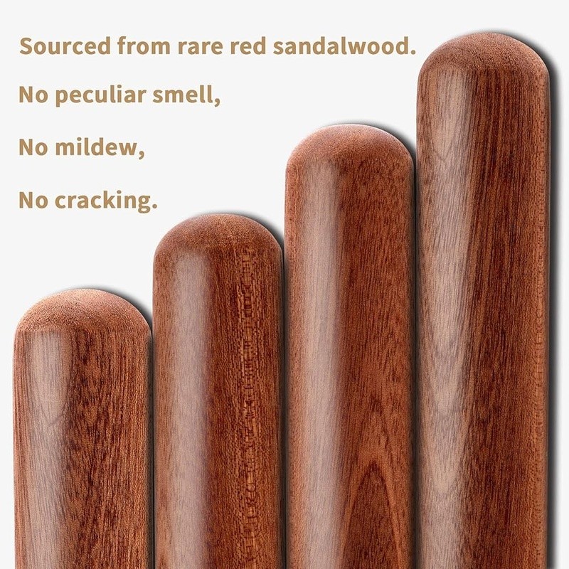 Premium Solid Wood French Rolling Pin Non Stick Dough Roller Kitchen Baking Tool gallery