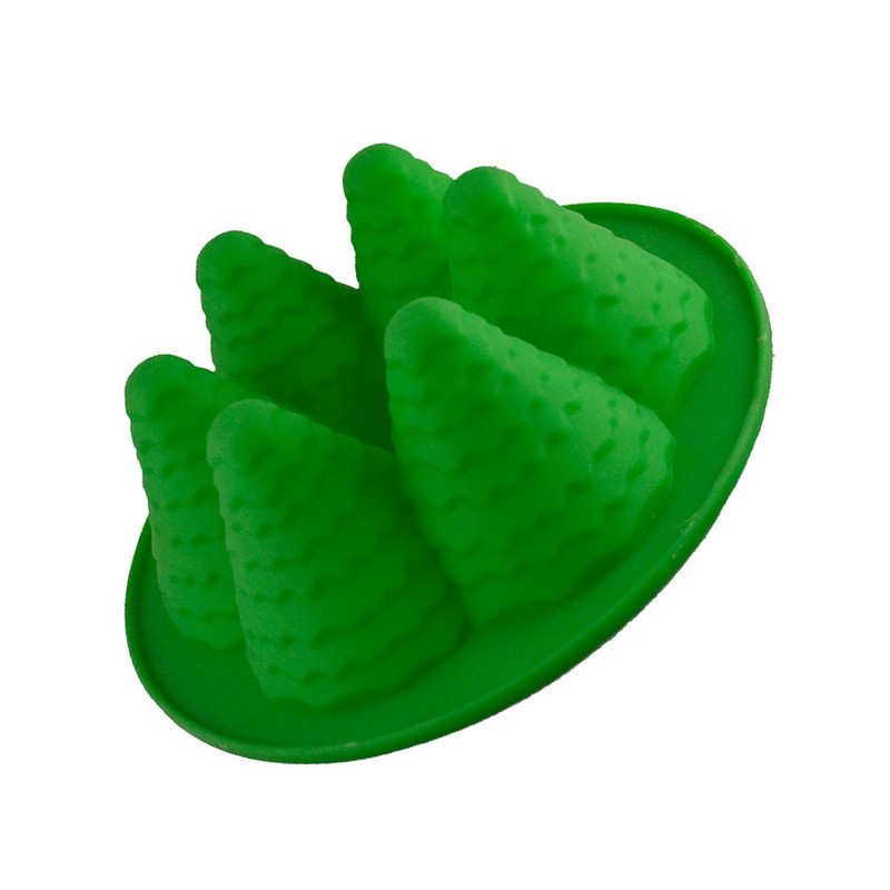 3 D Holiday Chocolate Molds Silicone Cupcake Pan Baking Christmas Template gallery