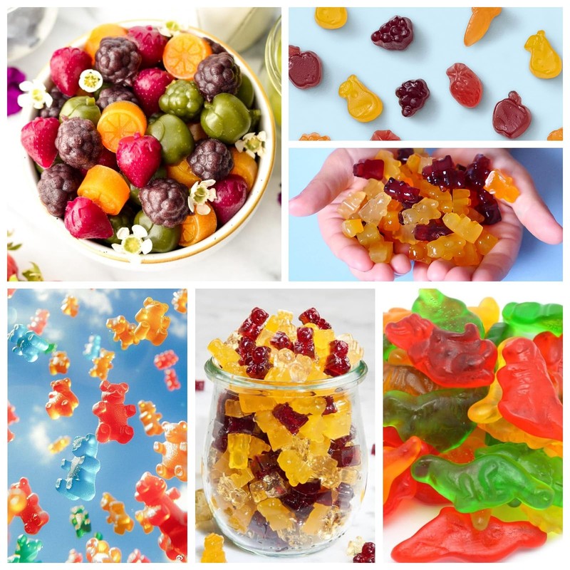 Gummy Candy Molds - Silicone Mini Gummy Bear/Dinosaur/Fruit Snack Molds with ... gallery