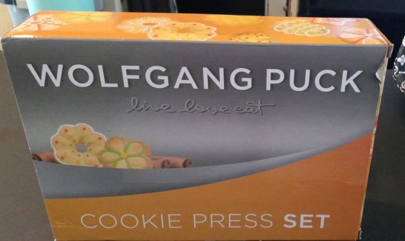 Wolfgang Puck Cookie Press Set 23 Piece Stainless Steel Decorating Kit Black